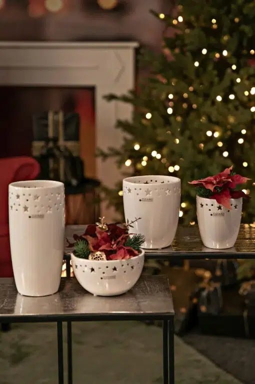 Tiziano Vase Aventino creme - weiß - Lillyano