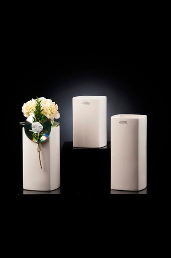 Tiziano Vase Crosia 21 cm creme weiss - Lillyano