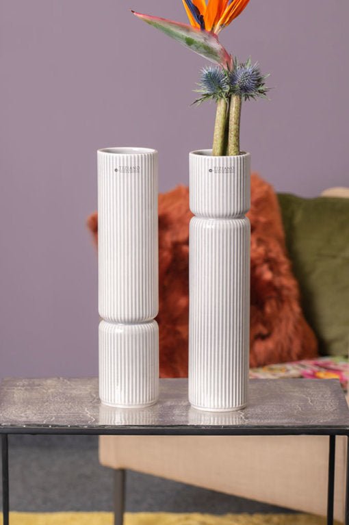 Tiziano Vase Galla creme/weiss - Lillyano