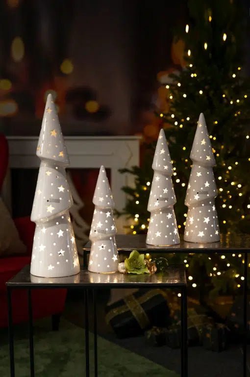 Tiziano XMAS Weihnachtsbaum Venta mit led und Timer weiss - Lillyano