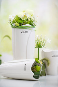 Tiziano Tulpenvase/Pflanzvase Fiore 17,5cm creme weiss